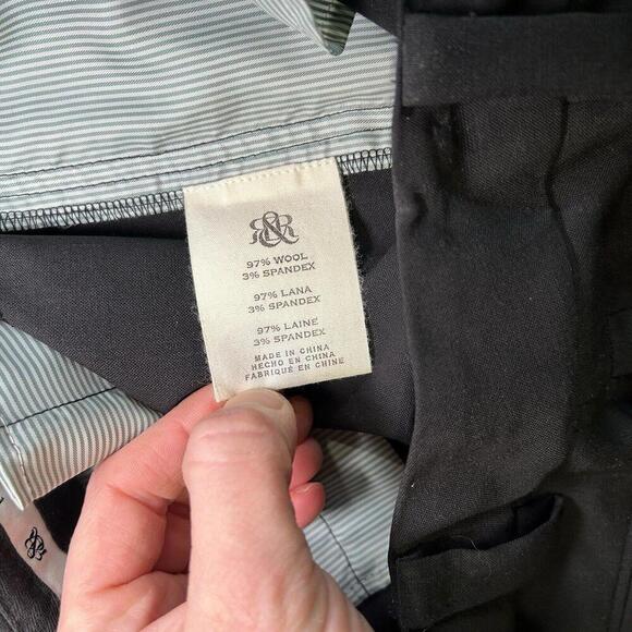 Rock & Republic Women’s Black Wool Blend Dress Pants Sz 4 Tailor Made Straight - Picture 14 of 15